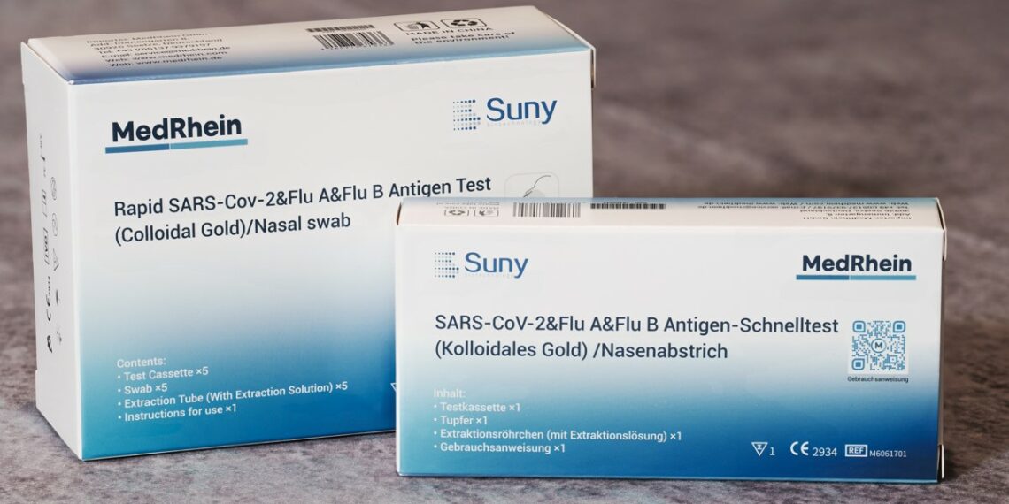 3‑in-1-Schnelltest Influenza A+B & Corona